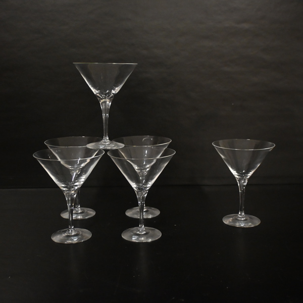 Martiniglas, 6st, "Victoria", Orrefors.