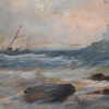 Oidentifierad konstnär, marinmotiv, omkring år 1900.