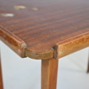 Brickbord, teak och mahogny, hopfällbart, 1900-talets mitt.