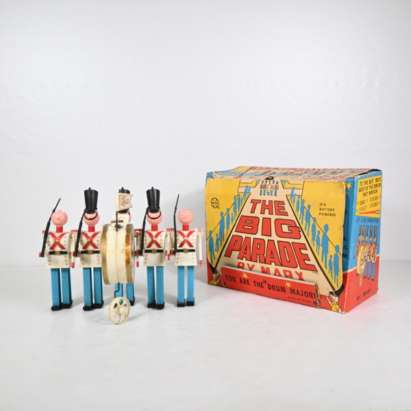 Mekanisk leksak, "The Big Parade", Louis Marx & Co, 1960-tal.