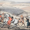 Henry Thomas Alken (1785-1851) efter. Handkolorerade gravyrer, 4st, England, 1800-tal.
