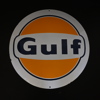 Emaljskylt, "Gulf", 1900-tal.
