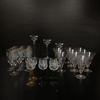 Parti glasservisdelar.