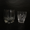 Parti glasservisdelar, kristall.