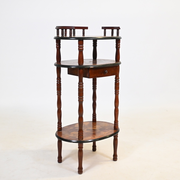 Sidobord med låda, mahogny, 1900-tal.