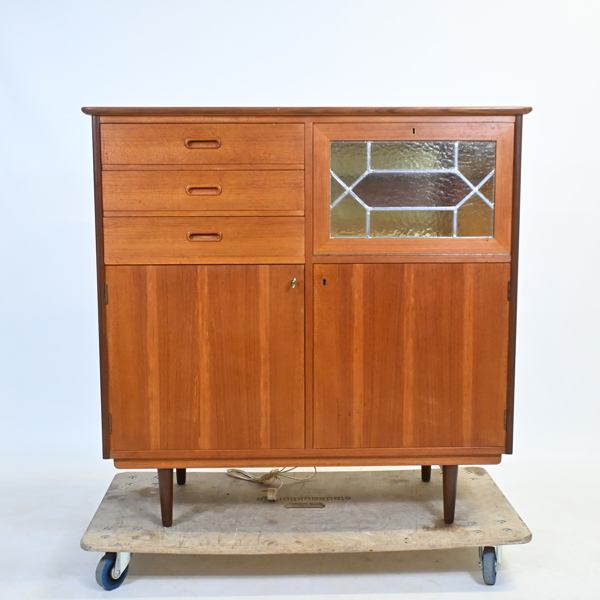 Barskåp, teak, 1950/60-tal.