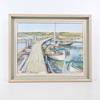 Harald Östergren (1888-1974), Motiv från Bläsinge, olja på pannå, signerad.