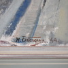 Harald Östergren (1888-1974), Motiv från Bläsinge, olja på pannå, signerad.