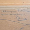 Harald Östergren (1888-1974), Motiv från Bläsinge, olja på pannå, signerad.