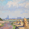 Birger Welander (1916-1985), Uppsalamotiv, olja på duk, signerad.