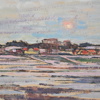 Gusten Widerbäck (1879-1970), Svia gård, olja på pannå, signerad.