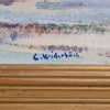 Gusten Widerbäck (1879-1970), Svia gård, olja på pannå, signerad.