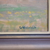 Gusten Widerbäck (1879-1970), "Vy mot Uppsala slott", olja på pannå, signerad.