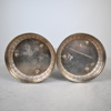 Ljusstakar i nysilver, ett par, empire stil, 1900-tal.