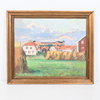 Harald Östergren (1888-1974), Uppsalamotiv, olja på pannå, signerad.