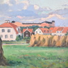 Harald Östergren (1888-1974), Uppsalamotiv, olja på pannå, signerad.