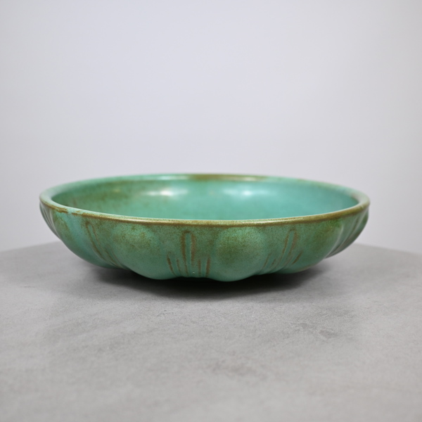 Anna Lisa Thomson, skål, glaserat lergods, Upsala Ekeby, 1930-tal.