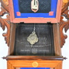 Väggur, s.k. Amerikaur, mahogny med intarsia, sent 1800-tal.