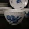 Mat- & kaffeservisdelar, 50 delar, "Blå Blomst", porslin, Royal Copenhagen, Danmark.