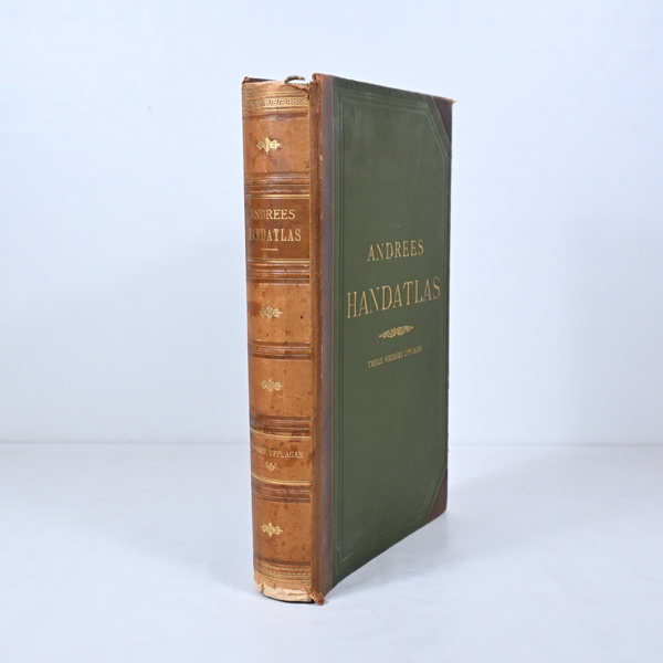 Atlas, Andrees Handatlas, Tredje Nordiska Upplagan, Bonniers boktryckeri, Stockholm, 1907.