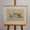 Bjørn Aurebekk (Norge, f. 1948), färglitografi, signerad och numrerad.