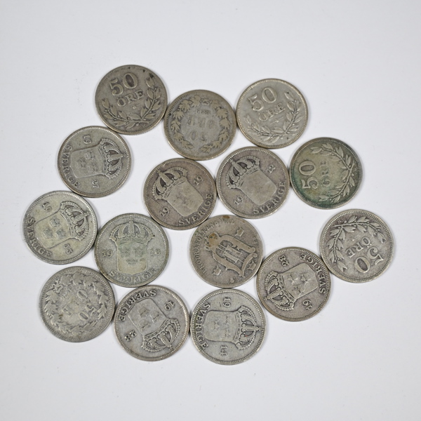 Silvermynt, 600.