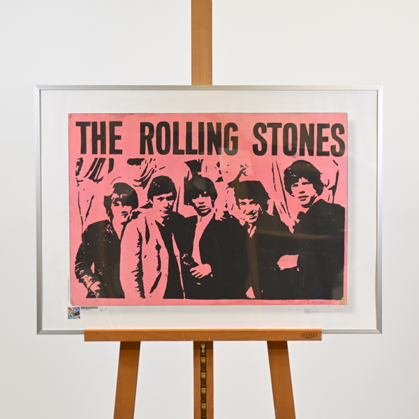 Noe Eriksson (f. 1947), färglitografi, "The Rolling Stones", signerad. 
