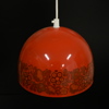 Taklampa, lackerad metall, 1970-tal.