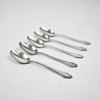 Kaffeskedar i silver, 5st, 830.
