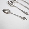 Kaffeskedar i silver, 5st, 830.