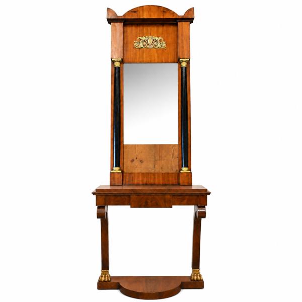 Spegel med konsolbord, Karl Johan, 1800-talets första hälft.