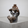 Dorothy Clough, figurin, "Pippi", lergods, Upsala Ekeby.