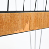 Blombord, metall och teak, 1950-tal. 