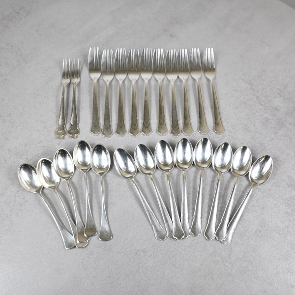 Bestick i silver, 830.