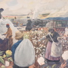 Skolplanscher, 2st, "Dadelpalm" och "Bomull", 1900-tal.