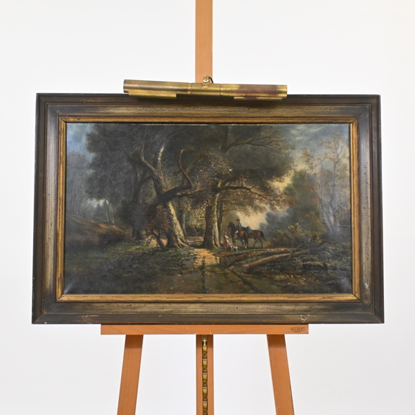 Okänd konstnär, skogslandskap, 1800-tal.