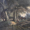Okänd konstnär, skogslandskap, 1800-tal.
