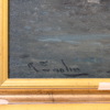 Ragnar Swahn (1882-1934), "Månsken över Kalmar slott", olja på duk, signerad.