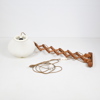 Vägglampa, sax-modell, teak, 1950/60-tal. 