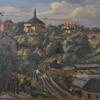 Gunnar Zetterström (1902-1965), Stockholmsmotiv, olja på pannå, signerad.