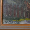 Gunnar Zetterström (1902-1965), Stockholmsmotiv, olja på pannå, signerad.