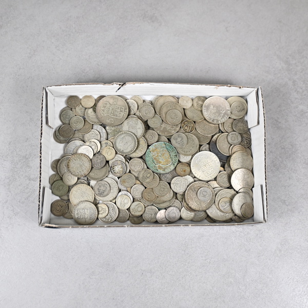 Parti silvermynt, 400.