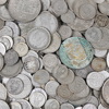 Parti silvermynt, 400.