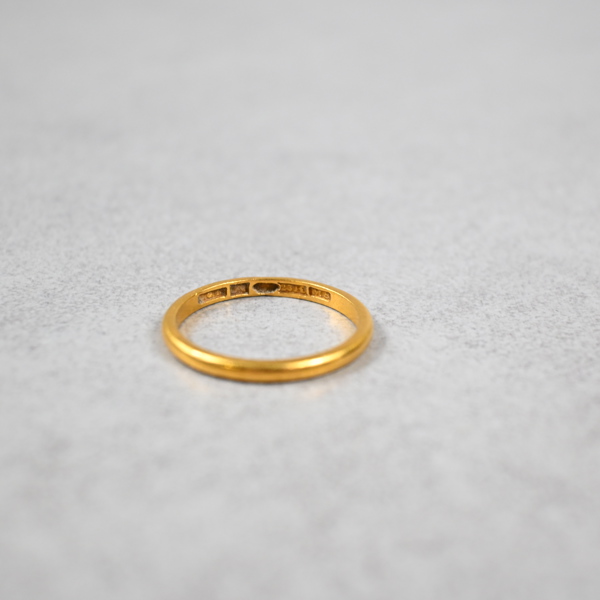 Ring i 23k guld. 