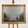 Okänd konstnär, fjordlandskap, sent 1800-tal.