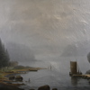 Okänd konstnär, fjordlandskap, sent 1800-tal.
