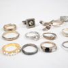 Ringar i sterlingsilver, 20st.