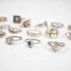 Ringar i sterlingsilver, 20st.