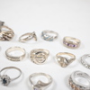 Ringar i sterlingsilver, 20st.
