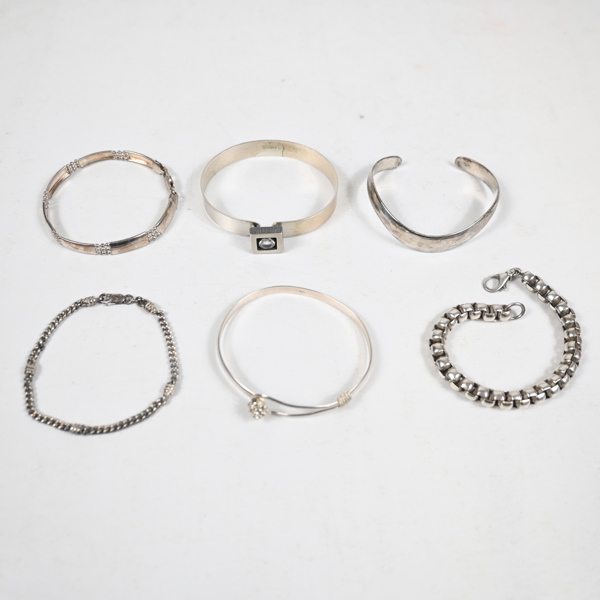 Armband sterlingsilver, 6st. 